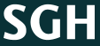 Białe logo SGH - Szkoły Głównej Handlowej w Warszawie